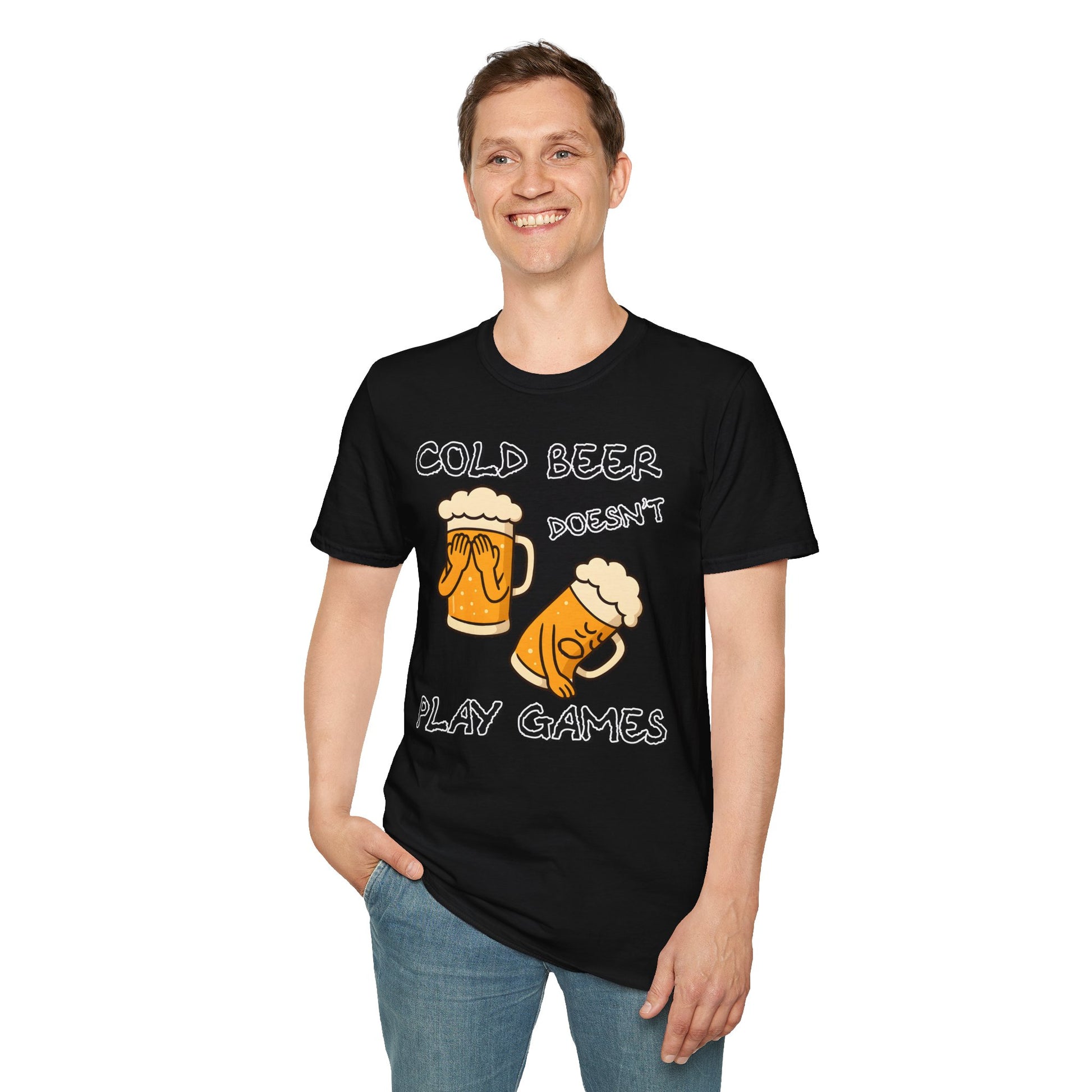 Cold Beer Doesn't Play Games T-Shirt