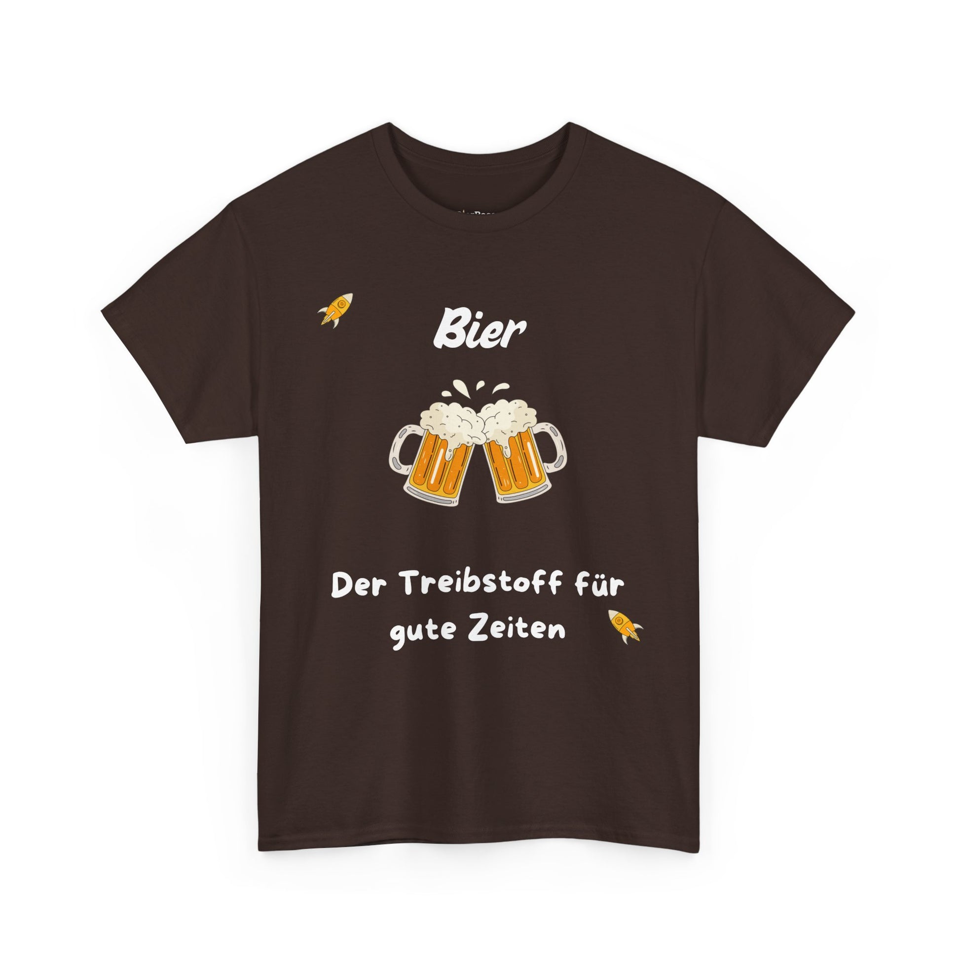 T-Shirt mit Spruch „Der Treibstoff für gute Zeiten“