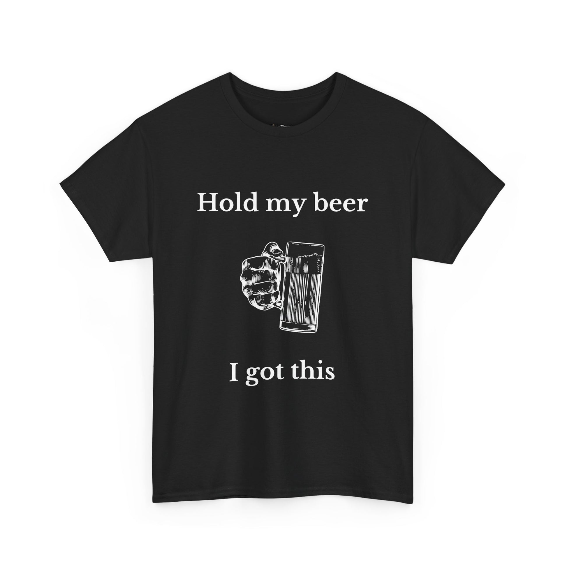 Lustiges T-Shirt mit Aufdruck „Hold my beer“