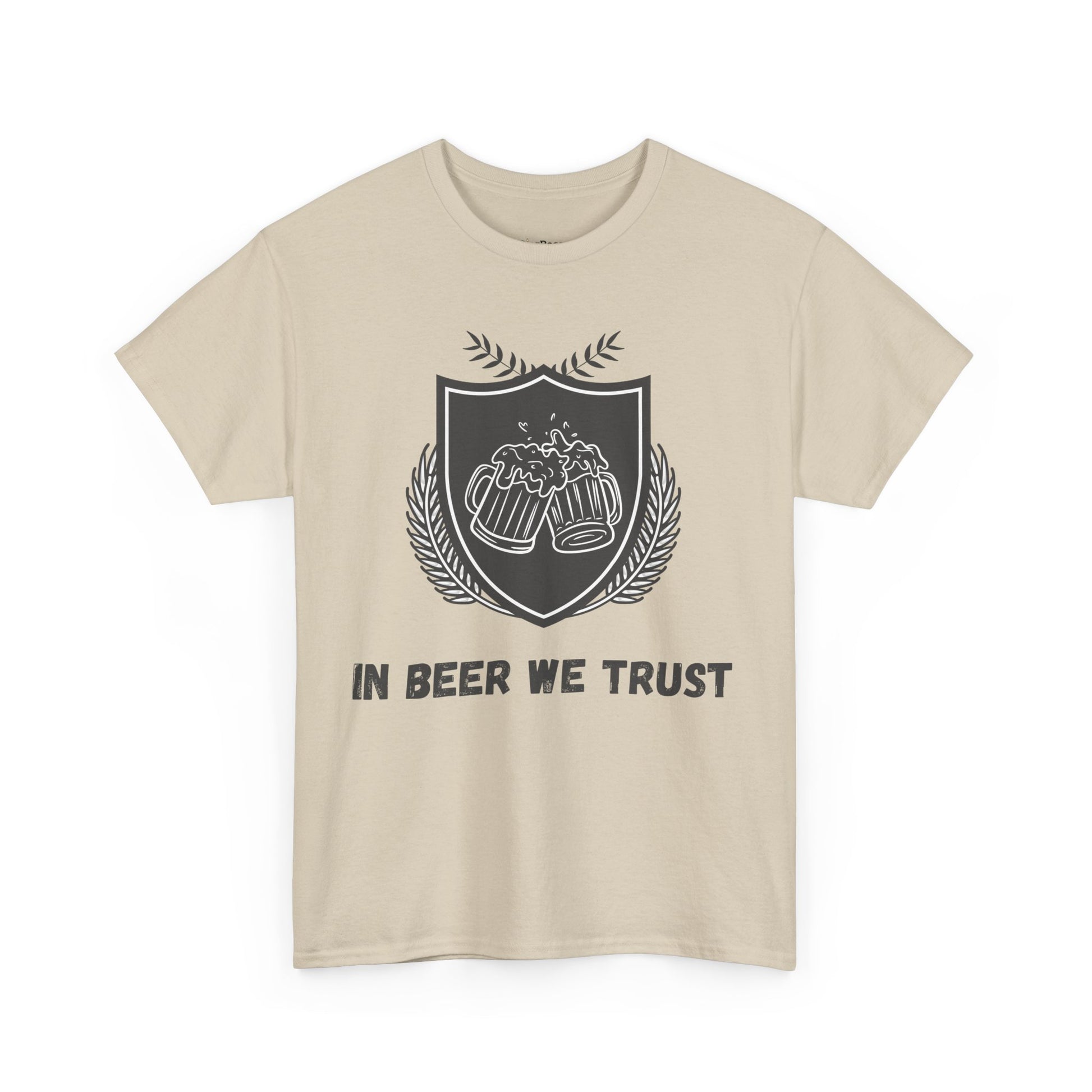 Lustiges T-Shirt mit englischem Spruch „In Beer We Trust“