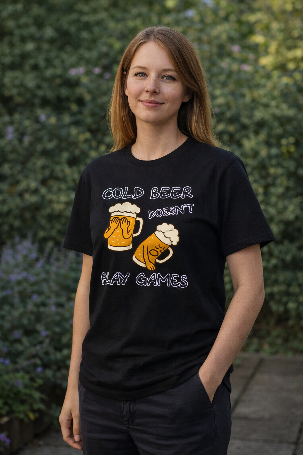 Cold Beer Doesn't Play Games T-Shirt