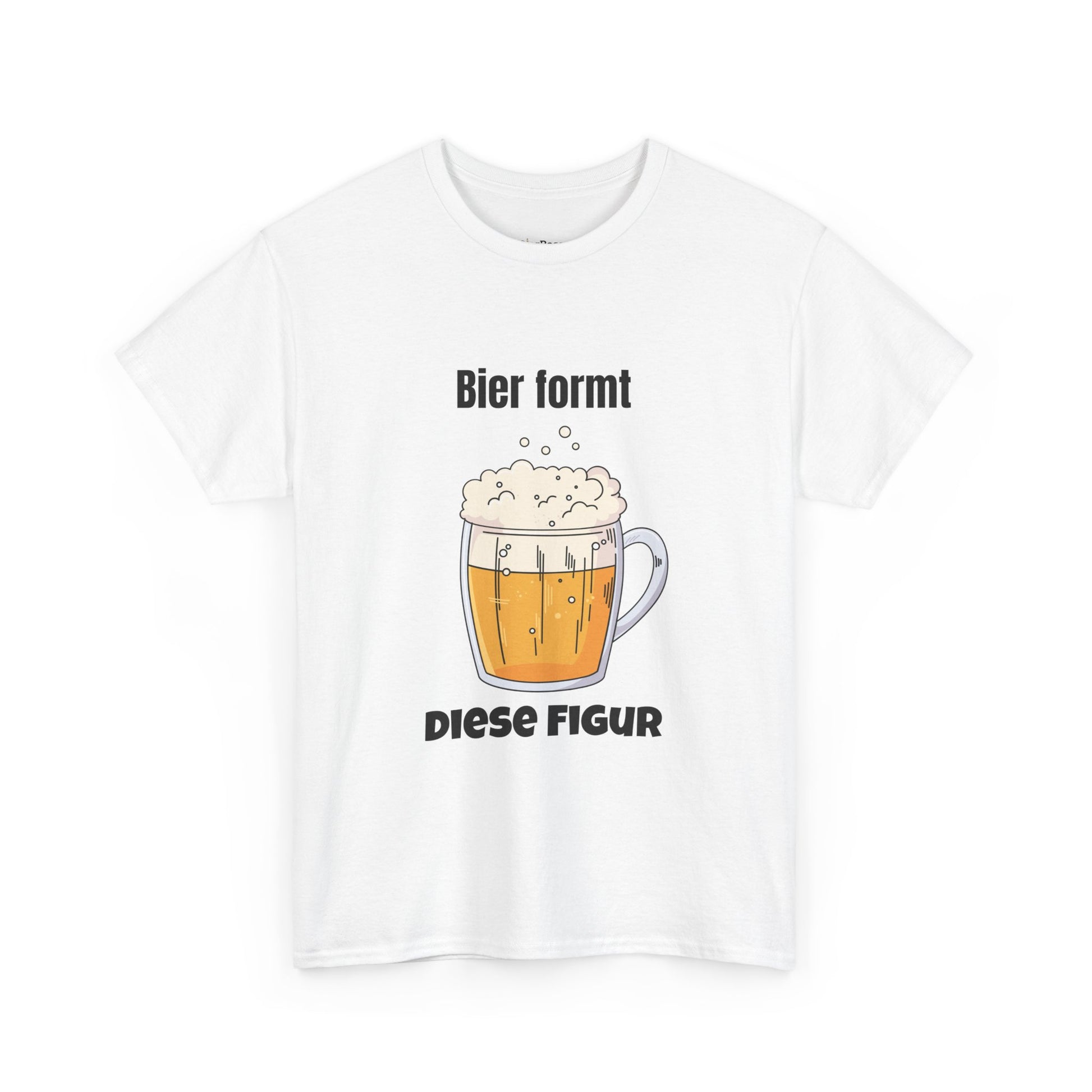 Lustiges Unisex T-Shirt mit Aufdruck „Bier formt diese Figur“ – witziges Biermotiv 